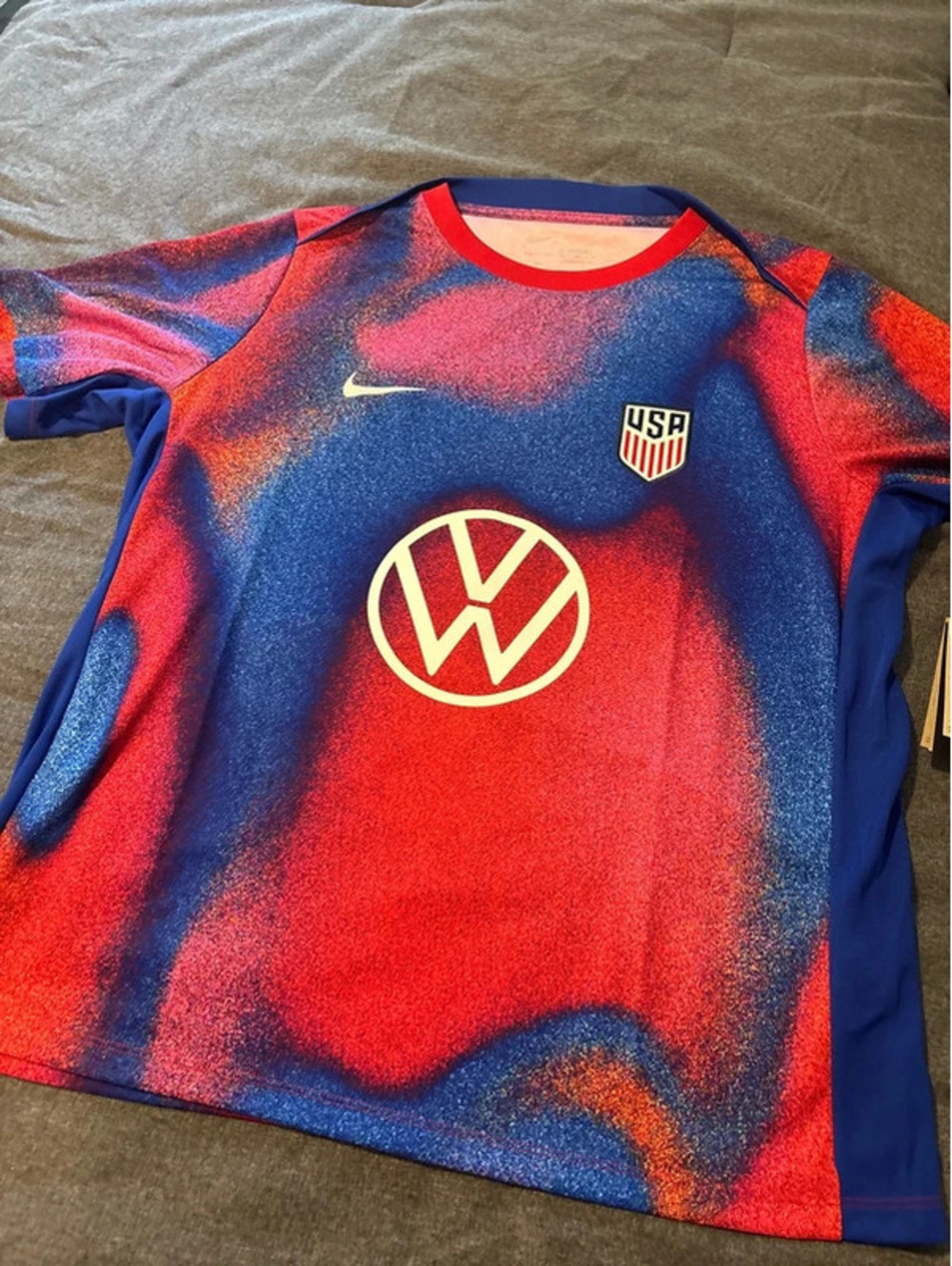 Nike USA National Team Soccer Jersey Volkswagen Sponsor Men's Size XL